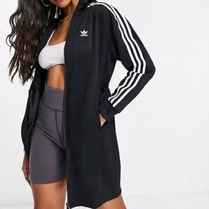 *NWT* ADIDAS ADICOLOR CLASSICS LONG TRACK JACKET- Black-Women’s Size Small